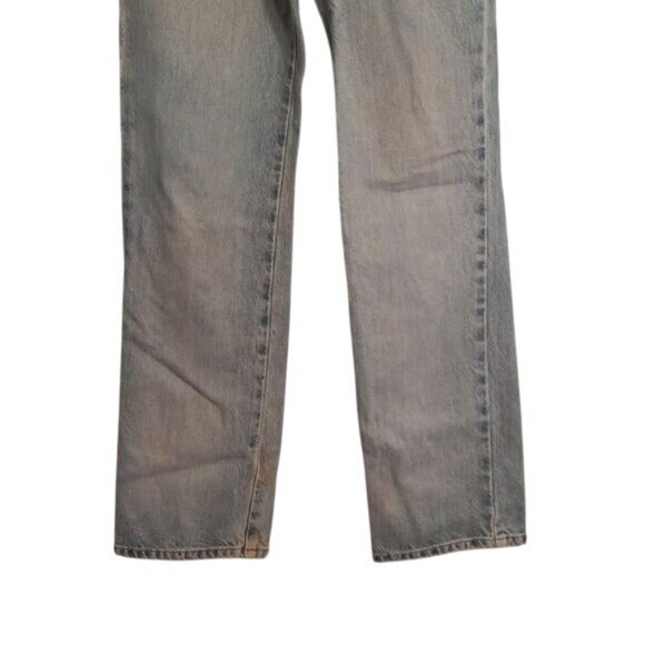 Express Jeans Size 3/4R Womens Boot Cut Light Wash Denim Blue Destroyed - Picture 9 of 11